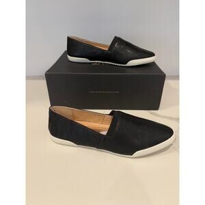 Frye Melanie Women's Leather Slip-On Flats Shoe Black Cushioned SIZE 8.5 New NIB